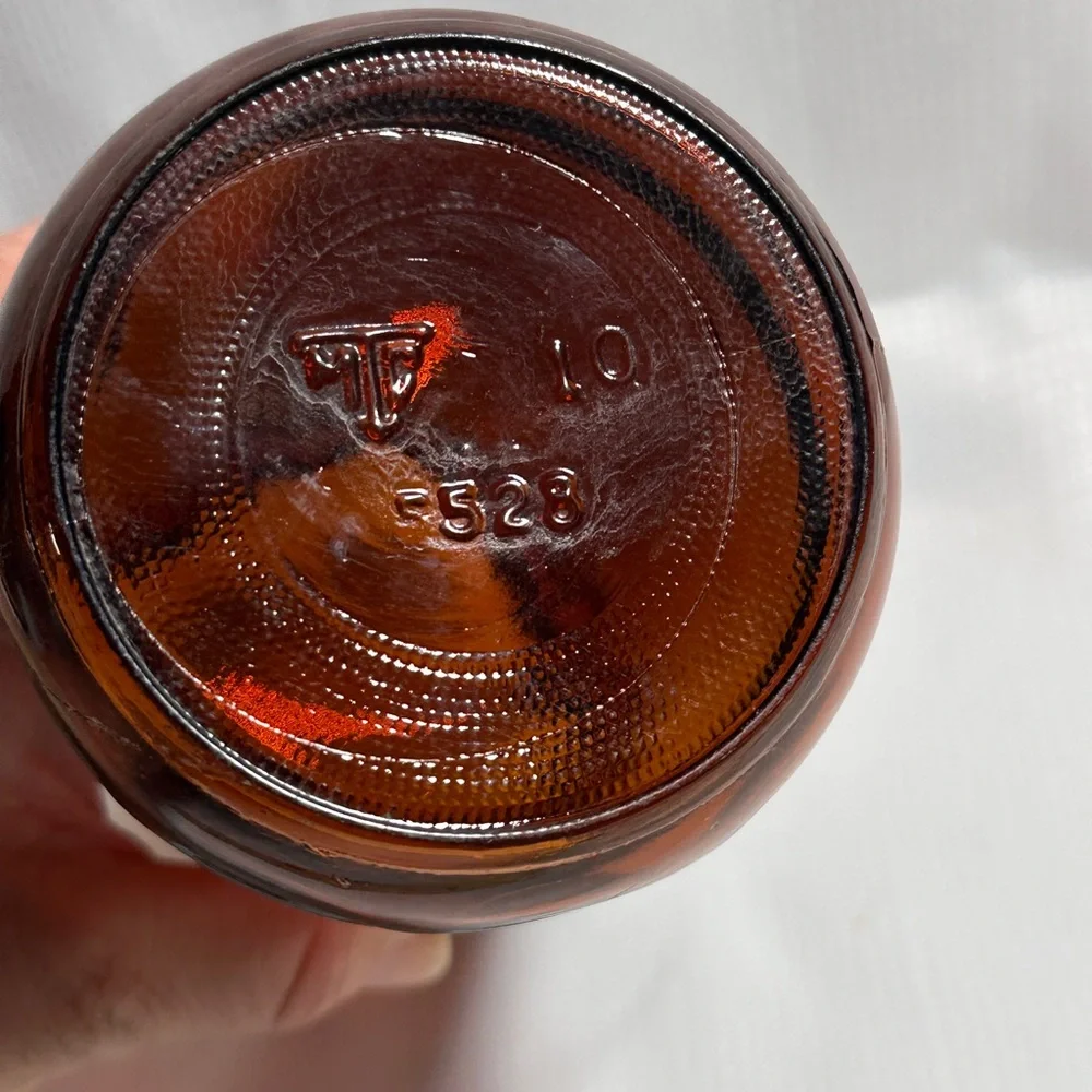Vintage Amber glass jar from the Garden-Craft or Carnation‎ Coffee-Mate
